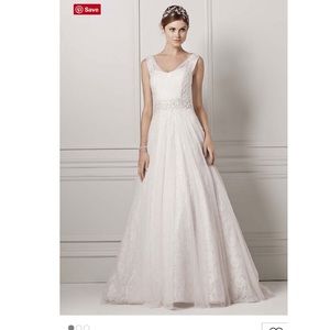 Oleg Cassini tank wedding dress size 4